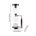 Siphon Vacuum Coffee Maker wooden Handle Siphon Pot Professional Coffee Kettle Pot Set Filter Espresso Syphon Coffee Maker Cafe