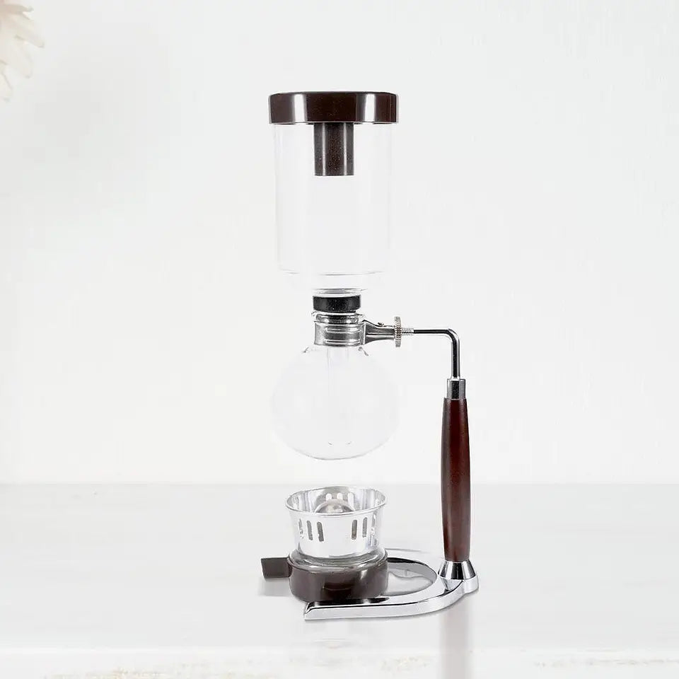 Siphon Vacuum Coffee Maker wooden Handle Siphon Pot Professional Coffee Kettle Pot Set Filter Espresso Syphon Coffee Maker Cafe