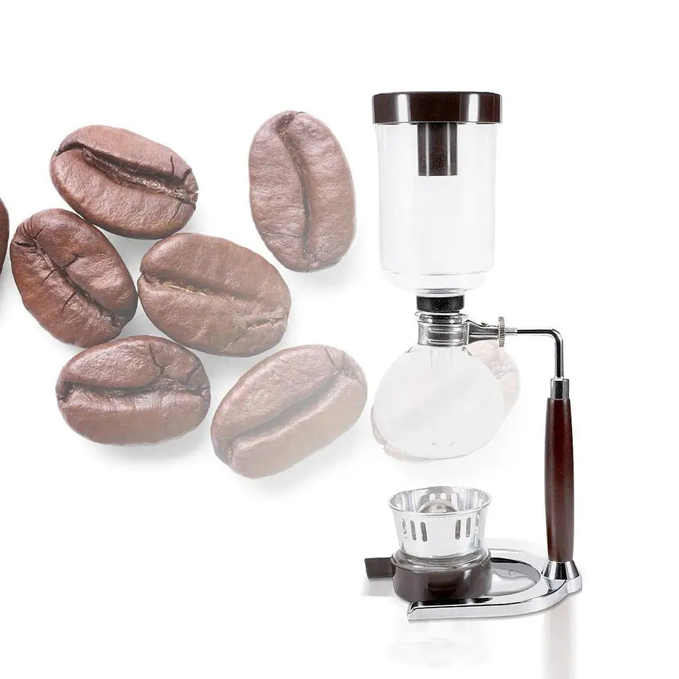 Siphon Vacuum Coffee Maker wooden Handle Siphon Pot Professional Coffee Kettle Pot Set Filter Espresso Syphon Coffee Maker Cafe