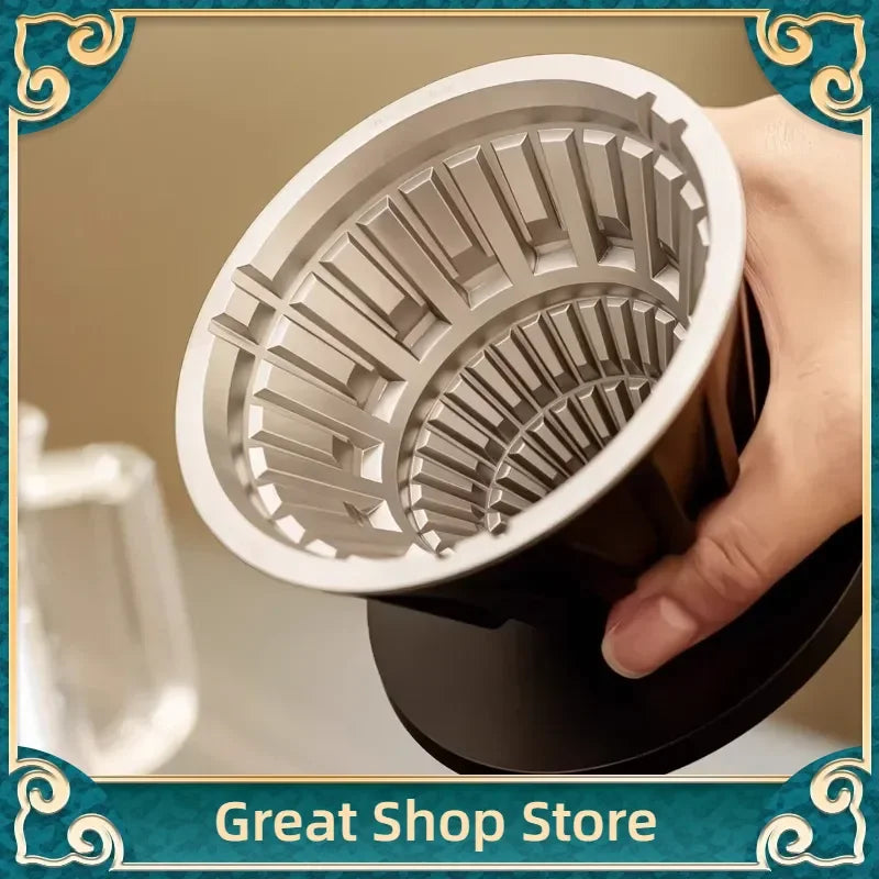 TIMEMORE x Matt Torrent V-Shaped Metal Filter Cup Ice Pupil Hand Brew Coffee Dripper Home Barista Tool Gift New In Stock