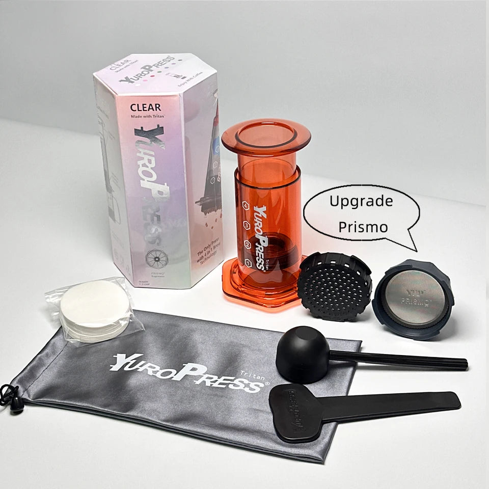 Yuropress Portable Espresso Coffee maker Air press Car Home Powder Travel French press Hand Press Cold brew pot hiking Camping
