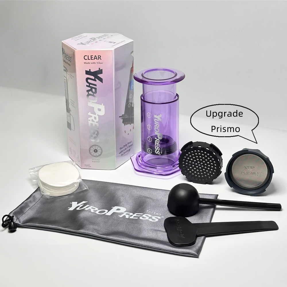 Yuropress Portable Espresso Coffee maker Air press Car Home Powder Travel French press Hand Press Cold brew pot hiking Camping