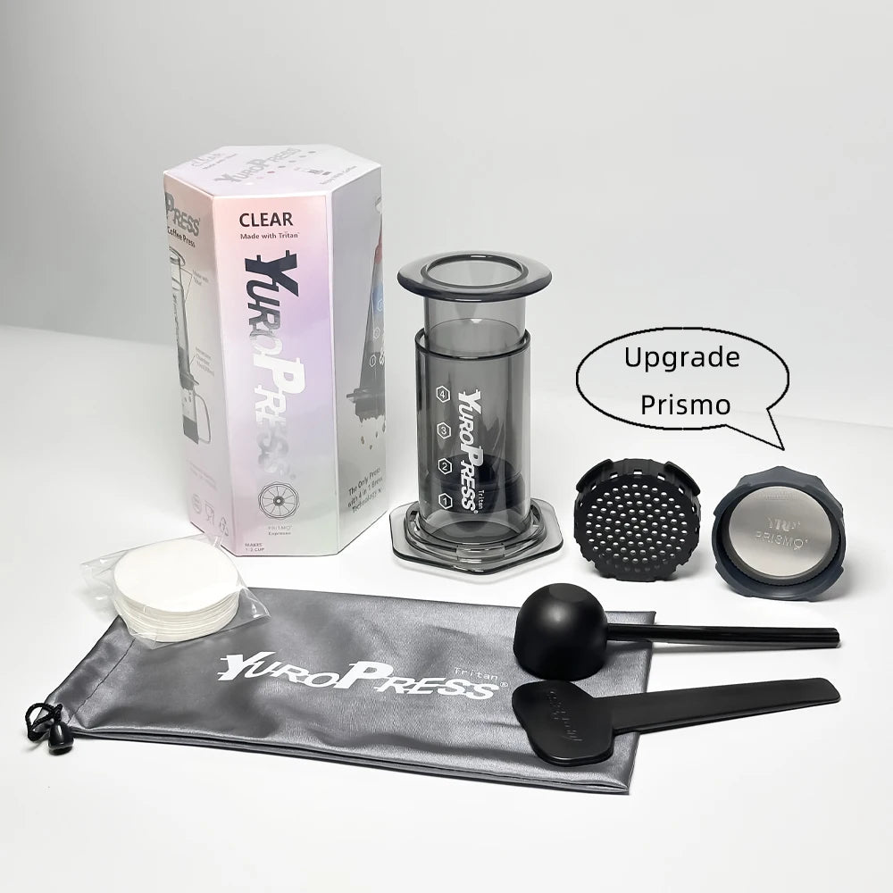 Yuropress Portable Espresso Coffee maker Air press Car Home Powder Travel French press Hand Press Cold brew pot hiking Camping