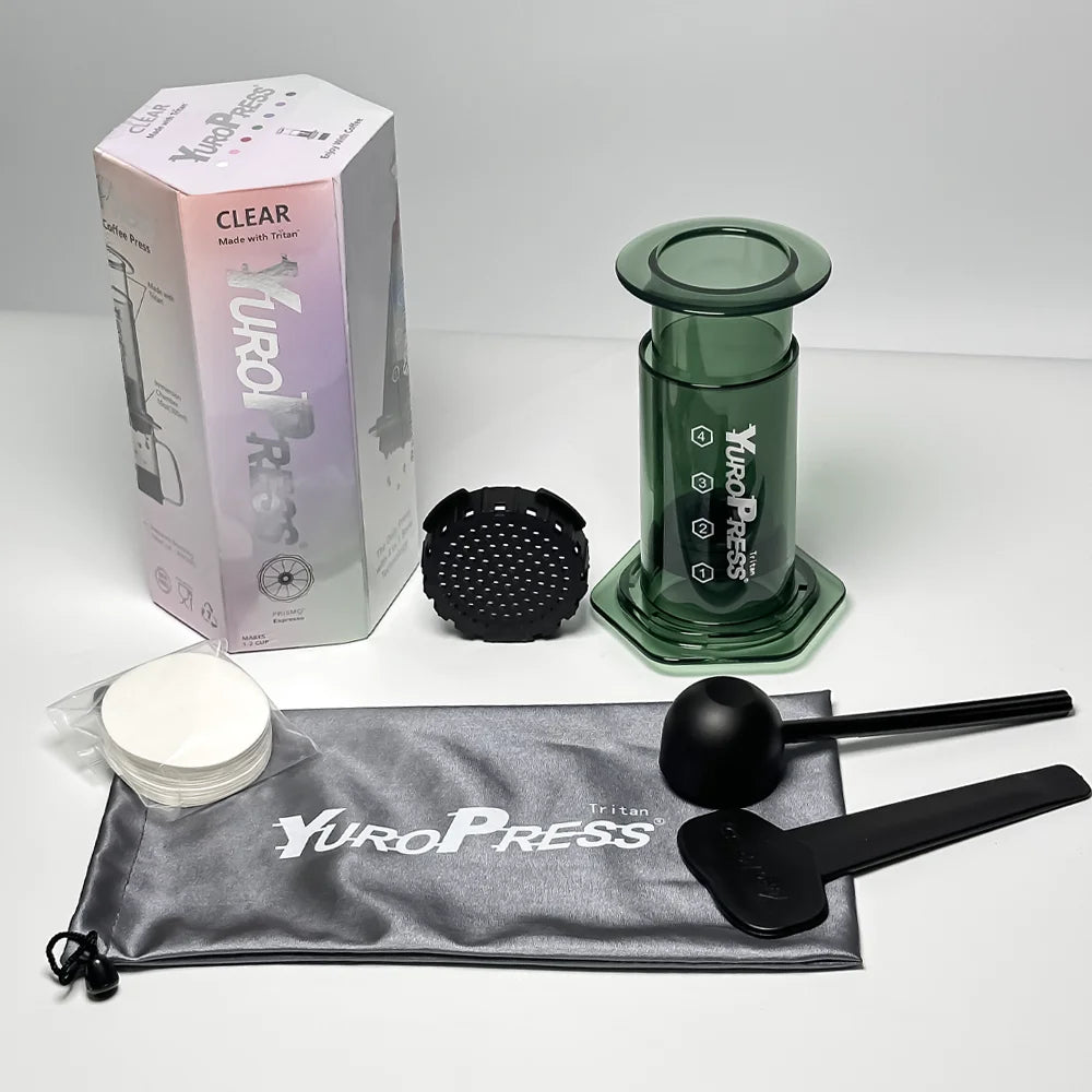 Yuropress Portable Espresso Coffee maker Air press Car Home Powder Travel French press Hand Press Cold brew pot hiking Camping