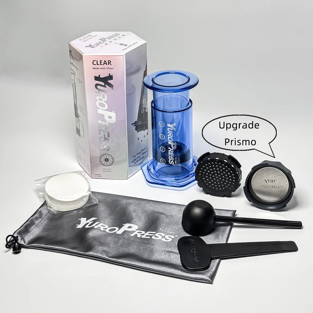 Yuropress Portable Espresso Coffee maker Air press Car Home Powder Travel French press Hand Press Cold brew pot hiking Camping