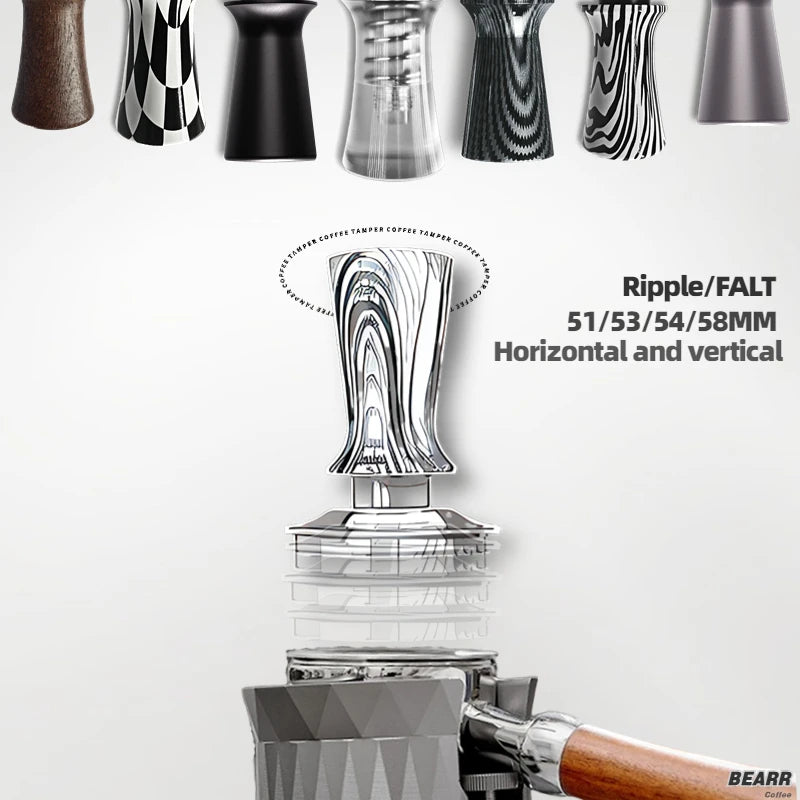 BEARR Coffee Press Constant Pressure Adjustable Coffee Powder Press Barista Tool Coffee Distributor  Accessories  Coffee Tamper