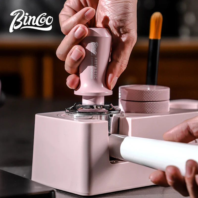 Bincoo Tamping Station 51/58mm Coffee Press Foundation Make-up Seat Leveler for Storing Concentrated Household Coffee Maker Tool