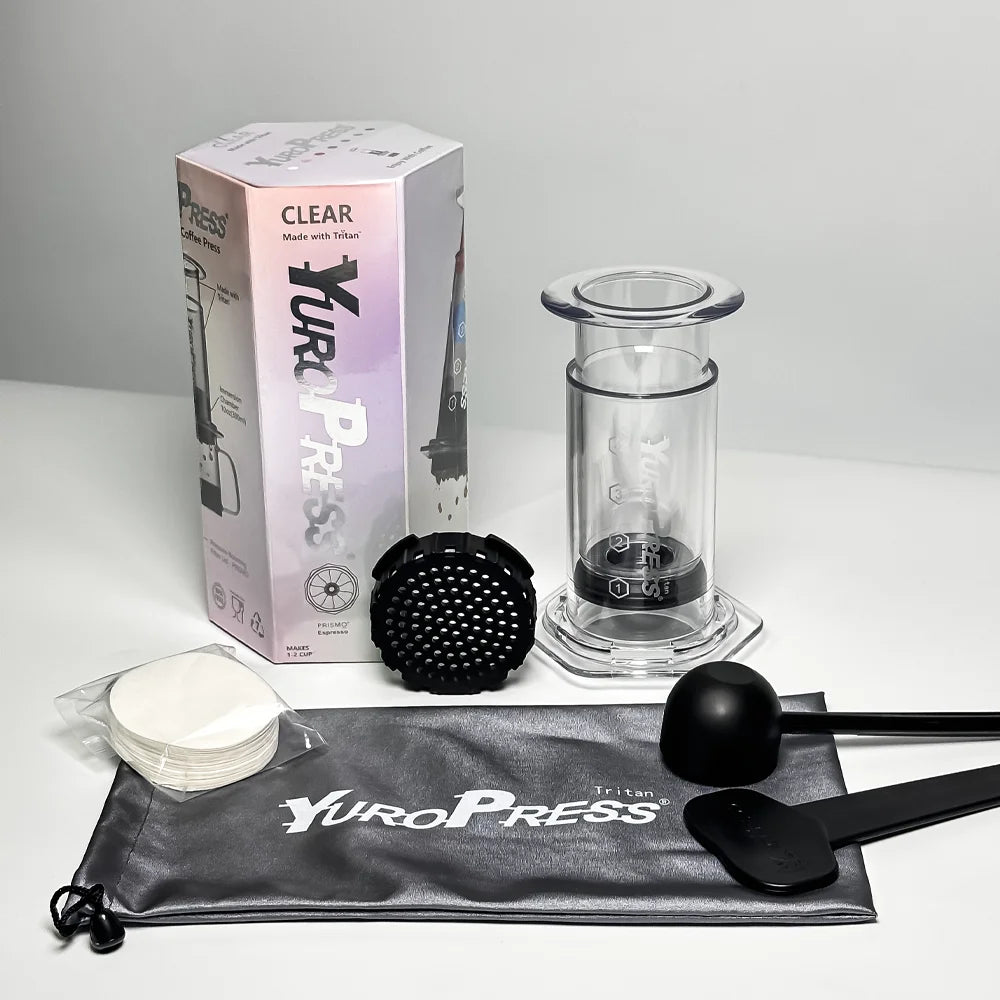 Yuropress Portable Espresso Coffee maker Air press Car Home Powder Travel French press Hand Press Cold brew pot hiking Camping