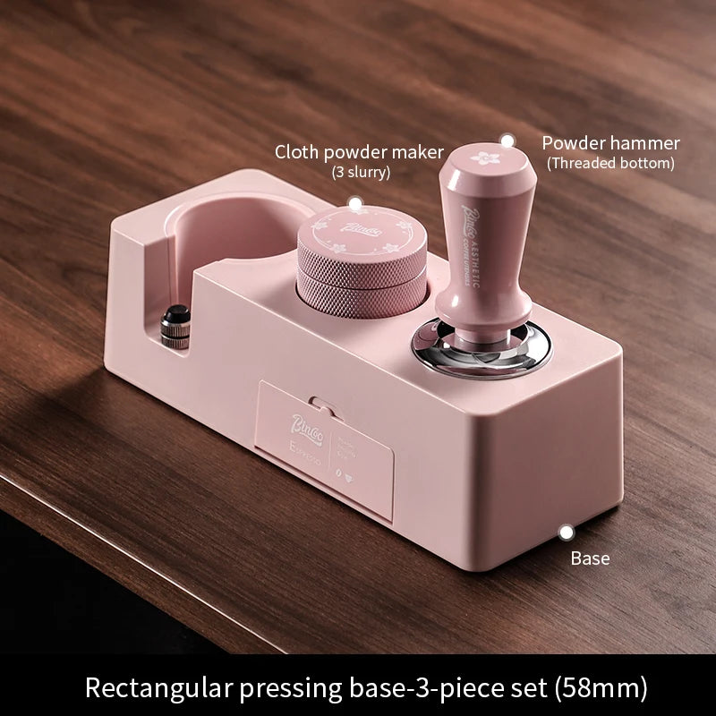 Bincoo Tamping Station 51/58mm Coffee Press Foundation Make-up Seat Leveler for Storing Concentrated Household Coffee Maker Tool