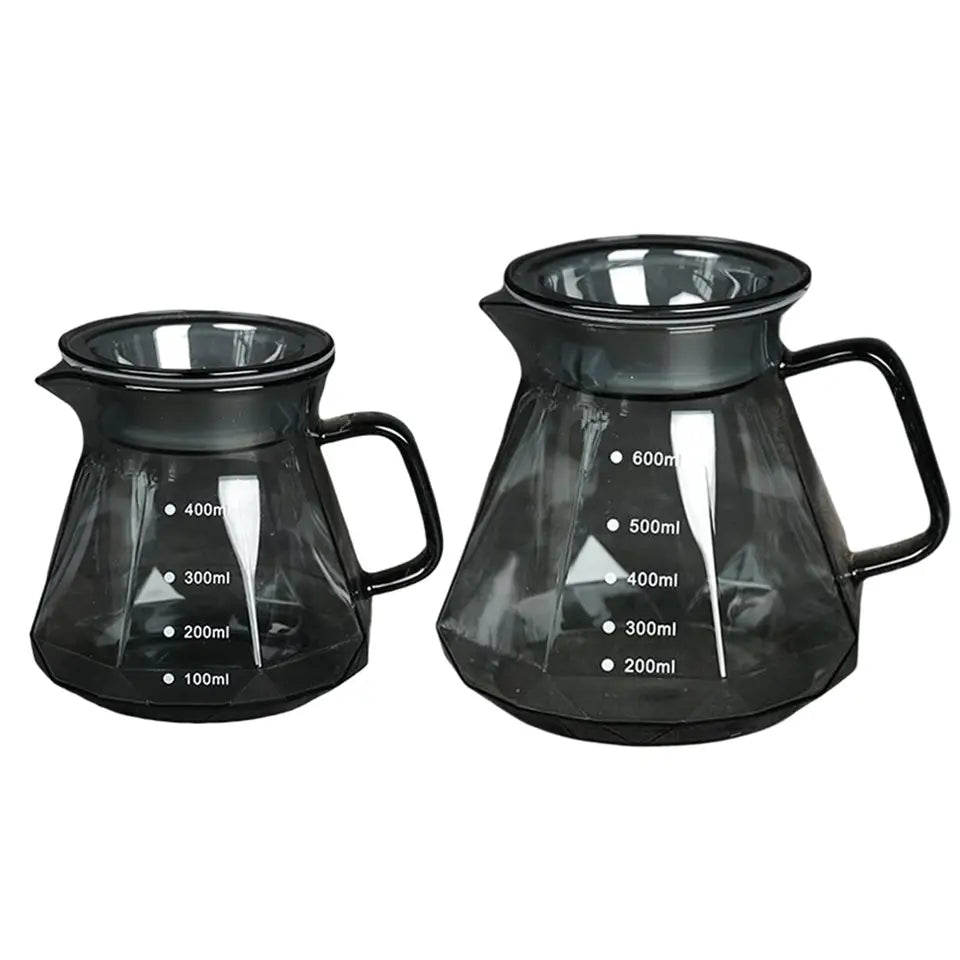 Heat Resistant Coffee Server Kettle Coffee Brewer with Handle Lid Coffee Pot