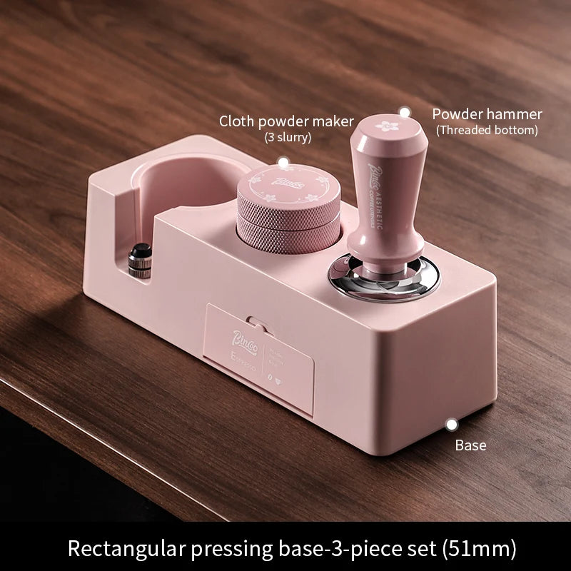 Bincoo Tamping Station 51/58mm Coffee Press Foundation Make-up Seat Leveler for Storing Concentrated Household Coffee Maker Tool