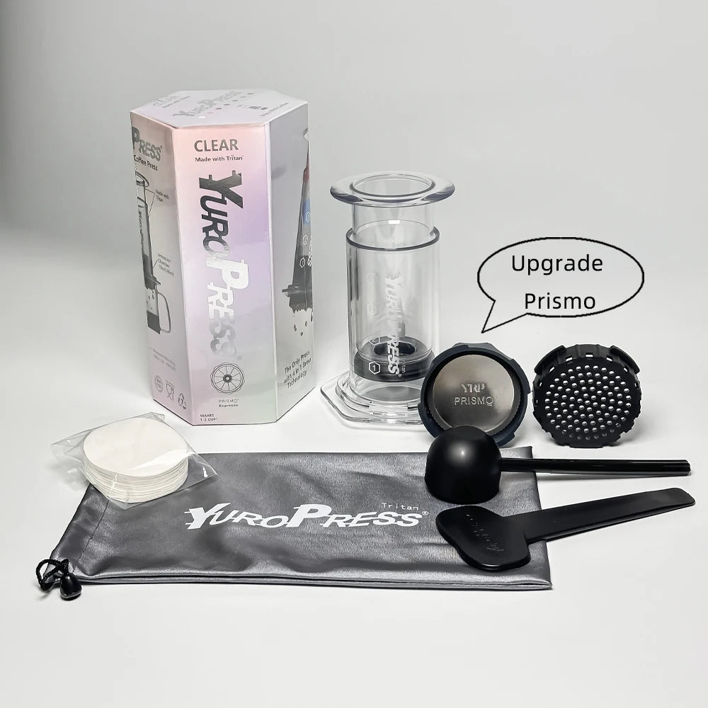 Yuropress Portable Espresso Coffee maker Air press Car Home Powder Travel French press Hand Press Cold brew pot hiking Camping